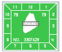 (image for) 1978-79 Maine INSPECTION Sticker